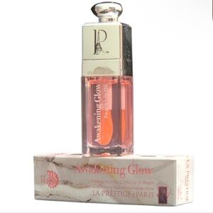 LA PRESTIGE PARIS Awakening Glow Prestige Nourishing Peach Shiny Lip Oil NEW